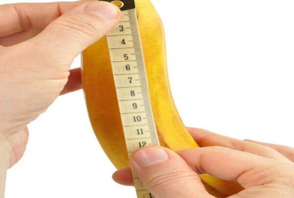 Mesurer une banane simule mesurer un pénis agrandi